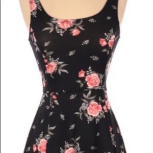 black floral dress